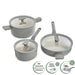 Image 10 of BergHOFF Balance 6Pc Non-stick Ceramic Cookware Set With Glass Lid, Recycled Aluminum, Moonmist