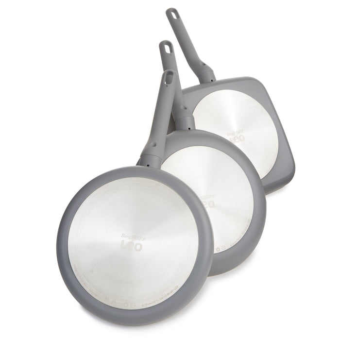 Image 6 of BergHOFF Balance 3Pc Non-stick Ceramic Specialty Cookware Set, Recycled Aluminum, Moonmist