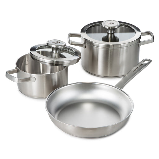 Image 1 of BergHOFF Graphite 5Pc Recycled 18/10 Stainless Steel Cookware Set