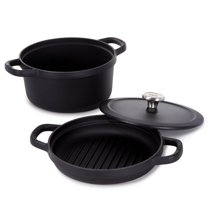 Image 1 of BergHOFF Graphite 3Pc Enamel Cast Iron Cookware Set