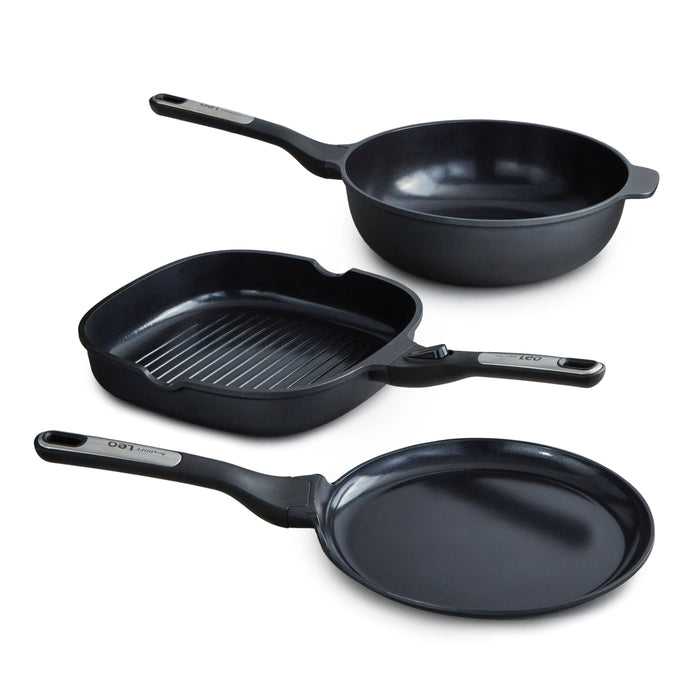 Image 11 of Phantom 3Pc Nonstick Ceramic Specialty Cookware Set, Recycled