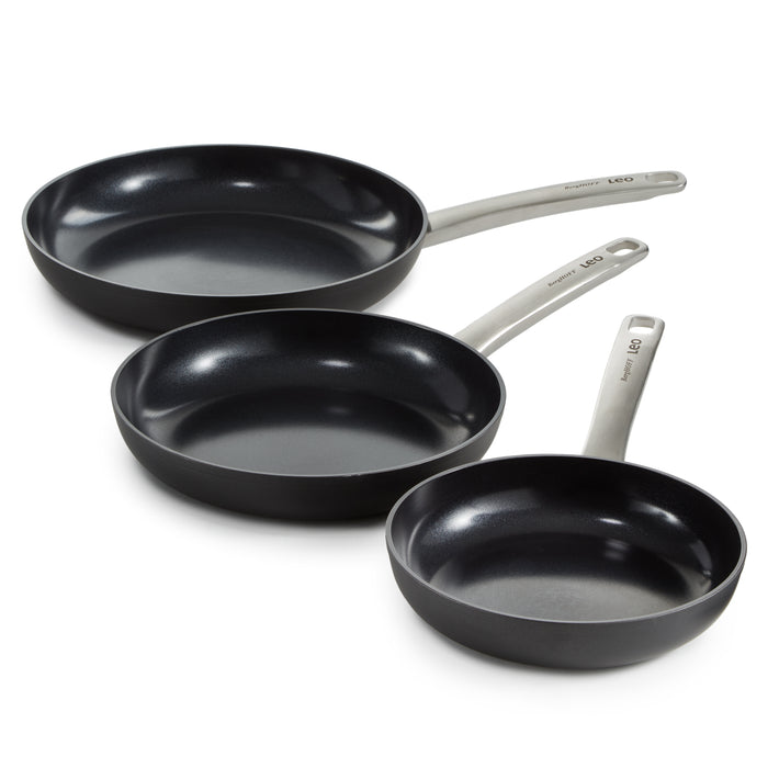 Image 1 of BergHOFF Graphite 3Pc Non-stick Ceramic Frying Pan Set