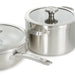 Image 7 of BergHOFF Graphite 4Pc Cookware Set With Glass Lids, Recycled 18/10 Stainless Steel