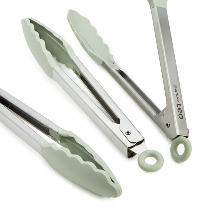 Image 2 of Leo Balance 3pc Serving Tongs Set, Sage