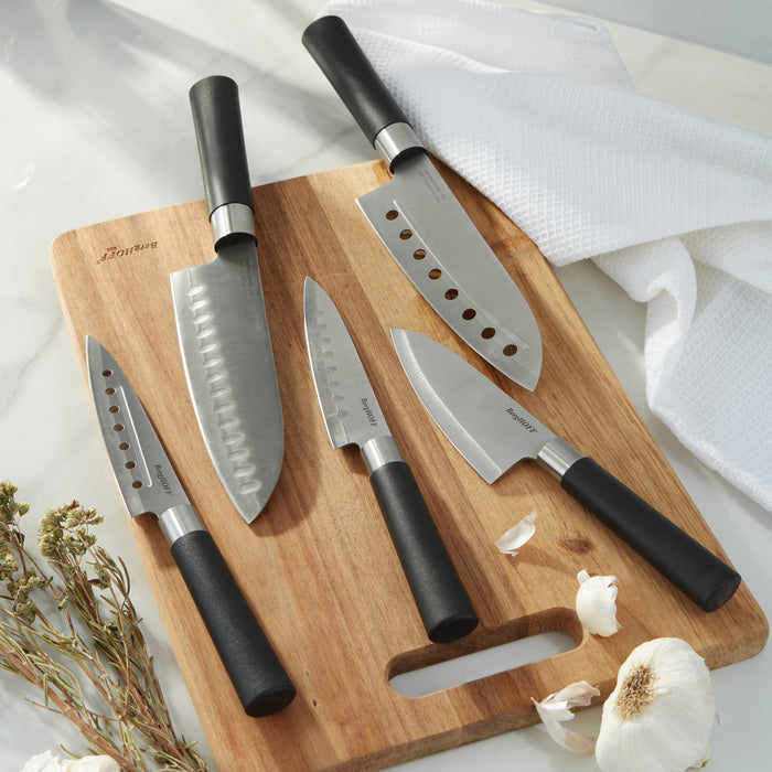 Image 2 of BergHOFF DiNA Codon 5pc Stainless Steel Santoku Set