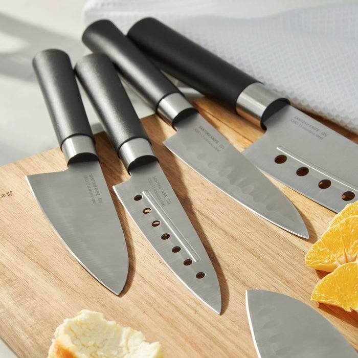 Image 4 of BergHOFF DiNA Codon 5pc Stainless Steel Santoku Set