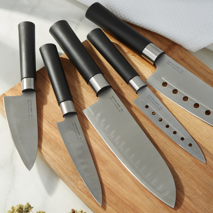 Image 6 of BergHOFF DiNA Codon 5pc Stainless Steel Santoku Set