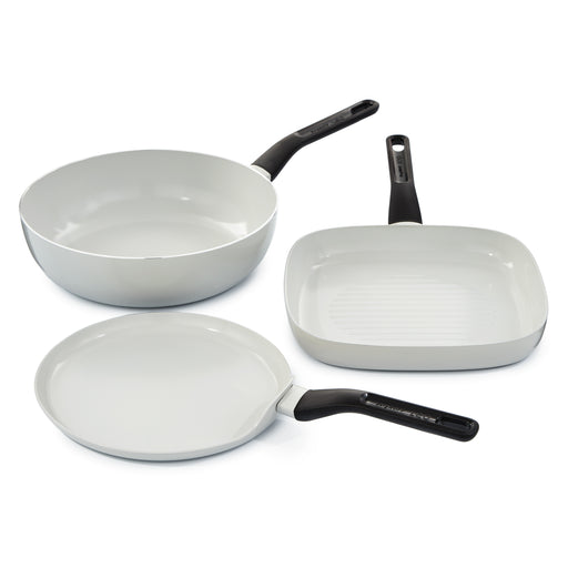 Image 1 of Leo Glints 3pc Ceramic Nonstick Cookware Set, Spirit