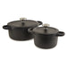 Image 1 of Leo Graphite 4pc Cast Iron Stockpot Set