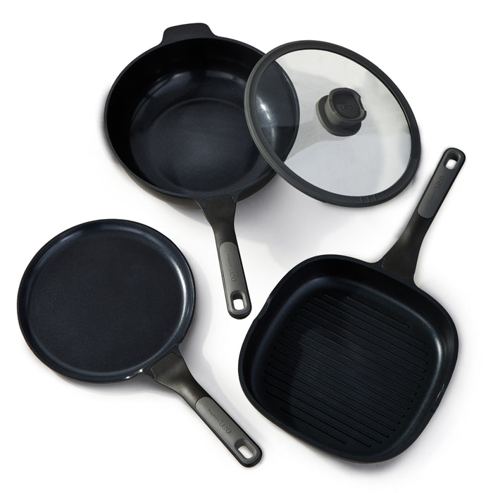 Image 10 of BergHOFF Leo Stone+ 4Pc Nonstick Ceramic Cookware Set