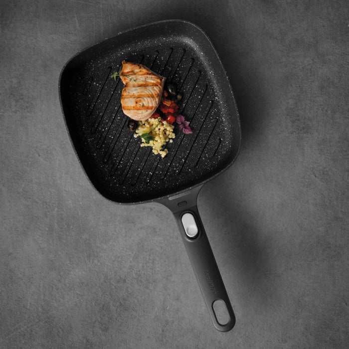 Image 3 of BergHOFF GEM 10" Non-Stick Grill Pan, Black