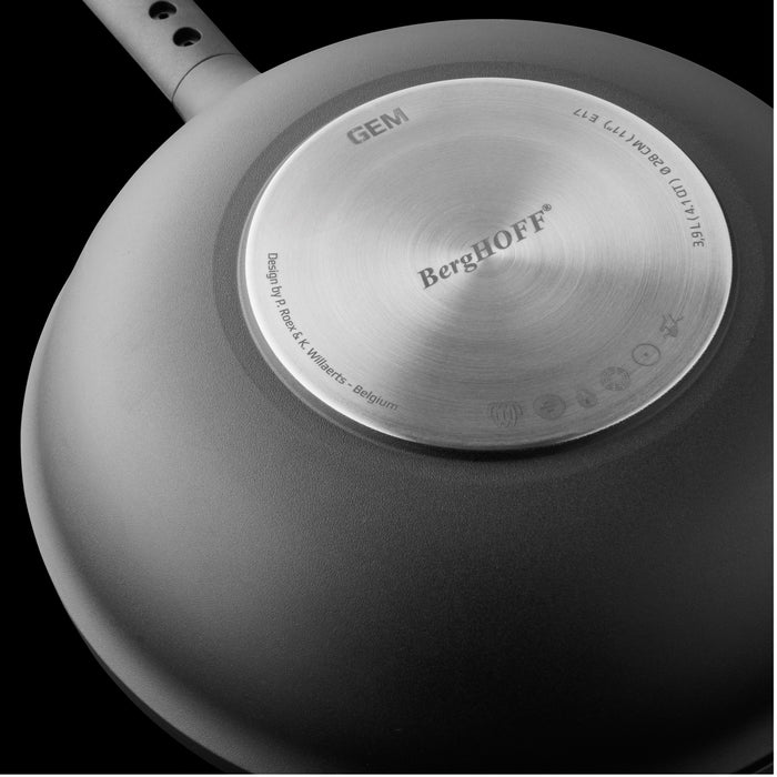 Image 4 of BergHOFF GEM 10" Non-stick Stir Fry Pan 3Qt., Black