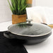 Image 2 of BergHOFF GEM Non-stick 12.5" Chinese Wok 5.7Qt., Black, Glass Lid