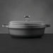 Image 2 of BergHOFF GEM 11" Non-stick Two-Handle Saute Pan 4.9Qt., Black, Glass Lid