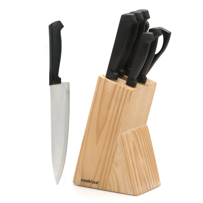 Image 1 of Ergonomic 7Pc Knife Block Set