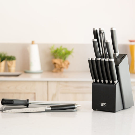 Image 2 of BergHOFF Graphite Stainless Steel 13Pc Knife Block Set
