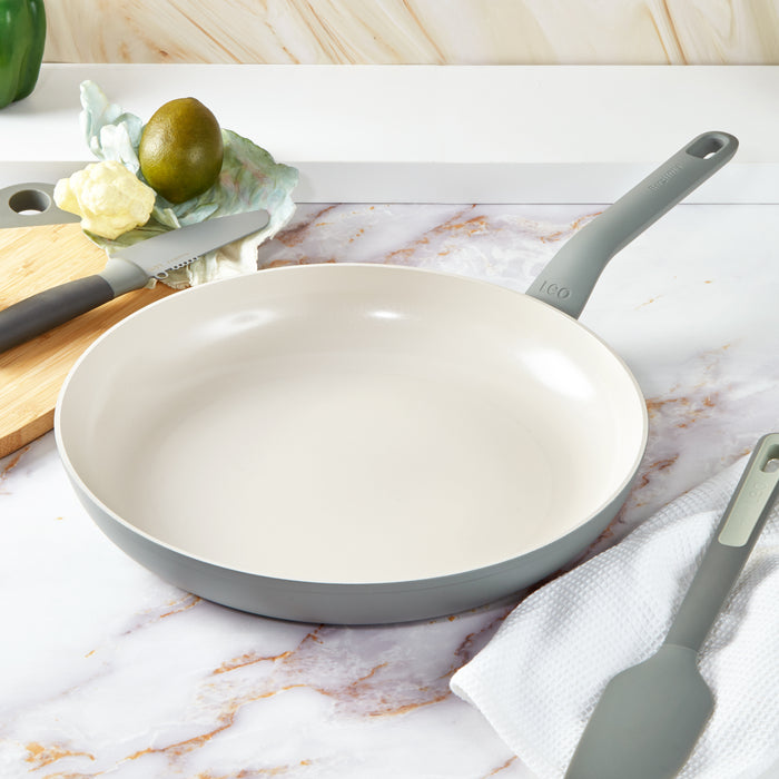 Image 4 of BergHOFF Balance Non-stick Ceramic Frying Pan 12.5", Recycled Aluminum, Moonmist