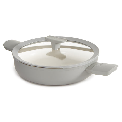 Image 1 of BergHOFF Balance Non-stick Ceramic Sauté Pan 10.25", 3.1qt. With Glass Lid, Recycled Aluminum, Moonmist