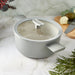 Image 4 of BergHOFF Balance Non-stick Ceramic Stockpot 10", 4.6qt. With Glass Lid, Recycled Aluminum, Moonmist