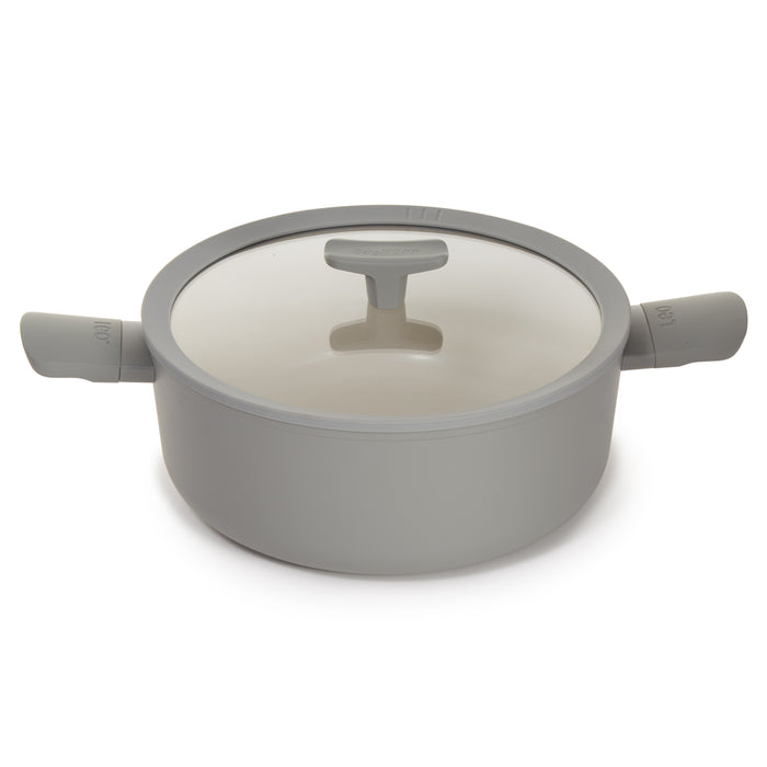 Image 10 of BergHOFF Balance Non-stick Ceramic Stockpot 11", 6.5qt. With Glass Lid, Recycled Aluminum, Moonmist