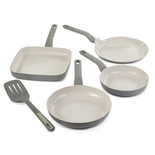 Image 1 of BergHOFF Leo Balance 5Pc Non-Stick Ceramic Frying Pan Set with Turner