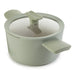 Image 1 of BergHOFF Balance Non-stick Ceramic Stockpot 8", 3.3qt. With Glass Lid, Recycled Aluminum, Sage