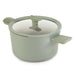 Image 1 of BergHOFF Balance Non-stick Ceramic Stockpot 10", 5.8qt. With Glass Lid, Recycled Aluminum, Sage