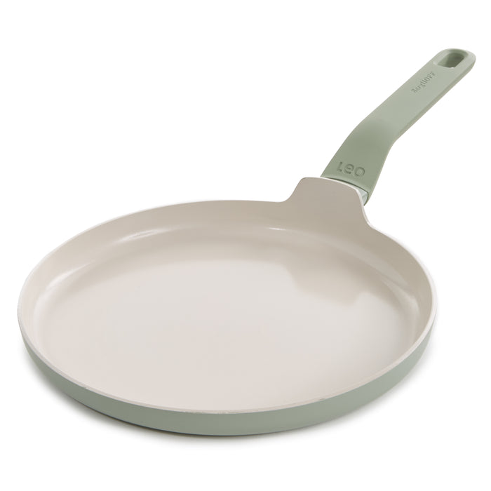 Image 1 of BergHOFF Balance Non-stick Ceramic Omelet pan 10", Recycled Aluminum, Sage