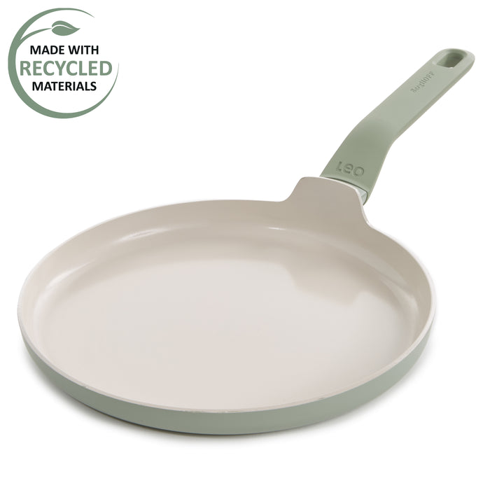 Image 8 of BergHOFF Balance Non-stick Ceramic Omelet pan 10", Recycled Aluminum, Sage