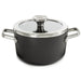 Image 5 of BergHOFF Graphite Non-stick Ceramic Stockpot 8", 3.3qt. With Glass Lid, Sustainable Recycled Material