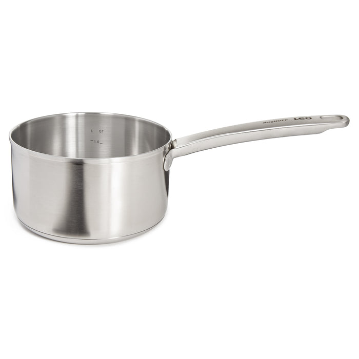 Image 5 of BergHOFF Graphite Recycled 18/10 Stainless Steel Saucepan 6.25", 1.7qt.