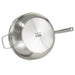 Image 5 of BergHOFF Graphite Recycled 18/10 Stainless Steel Wok Pan 11", 5.2qt. With Glass Lid