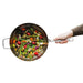 Image 7 of BergHOFF Graphite Recycled 18/10 Stainless Steel Wok Pan 11", 5.2qt. With Glass Lid