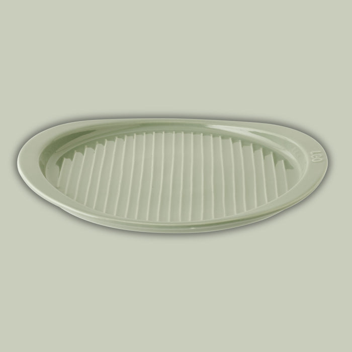 Image 6 of BergHOFF Balance Stone Ribbed Pizza Tray 15.75", Sage