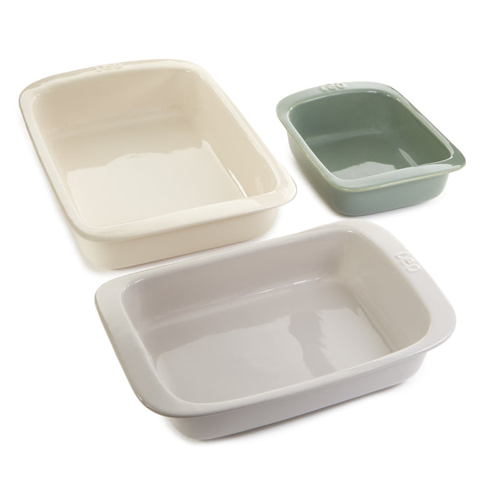 Image 1 of BergHOFF Balance Stone 3Pc Rectangular Baking Dish Set, Multicolor