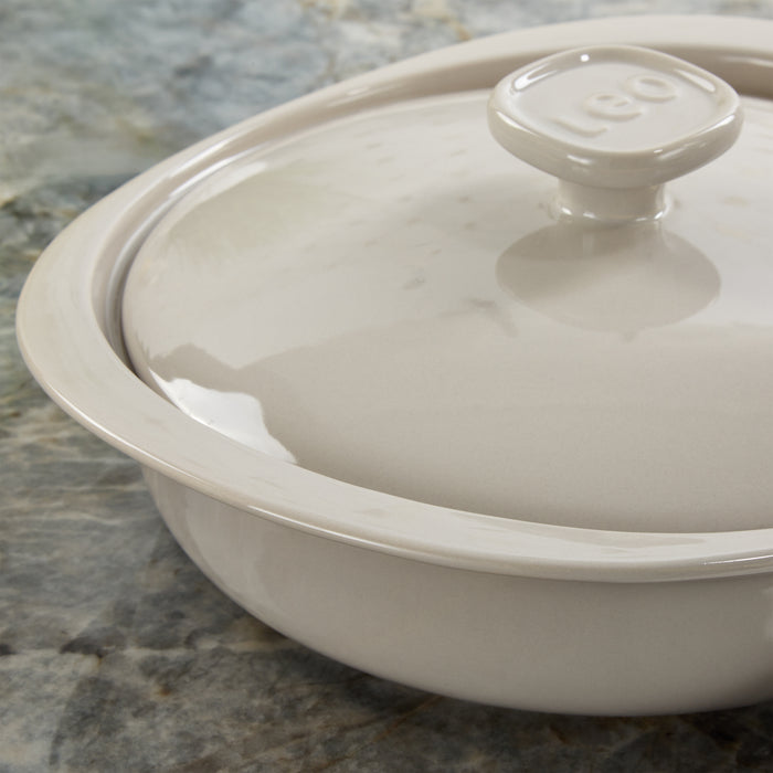 Image 4 of BergHOFF Balance Stone Casserole 9.5", 2.4qt. With Stone Cover, Moonmist