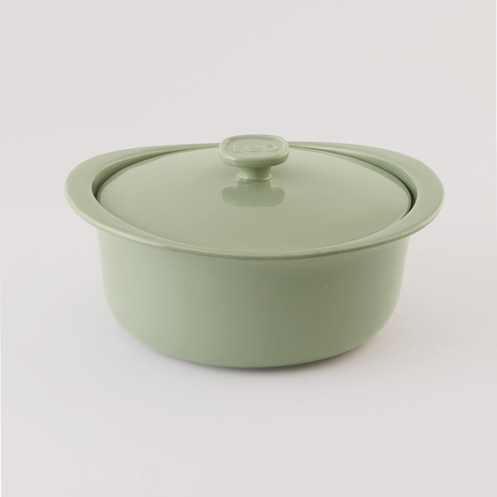 Image 6 of BergHOFF Balance Stone Casserole 9.5", 4.5qt. With Stone Cover, Sage