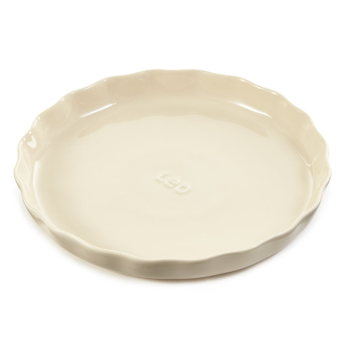 Image 1 of BergHOFF Balance Stone Rippled Pie Dish 11", 1.59qt., Moonbeam