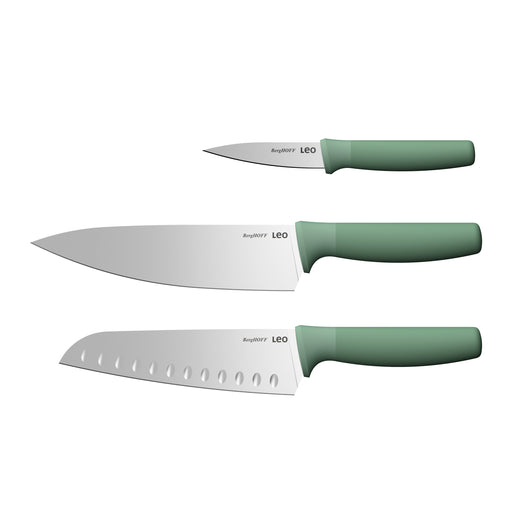 Image 1 of BergHOFF Forest Stainless Steel 3Pc Advanced Knife Set, Recycled Material
