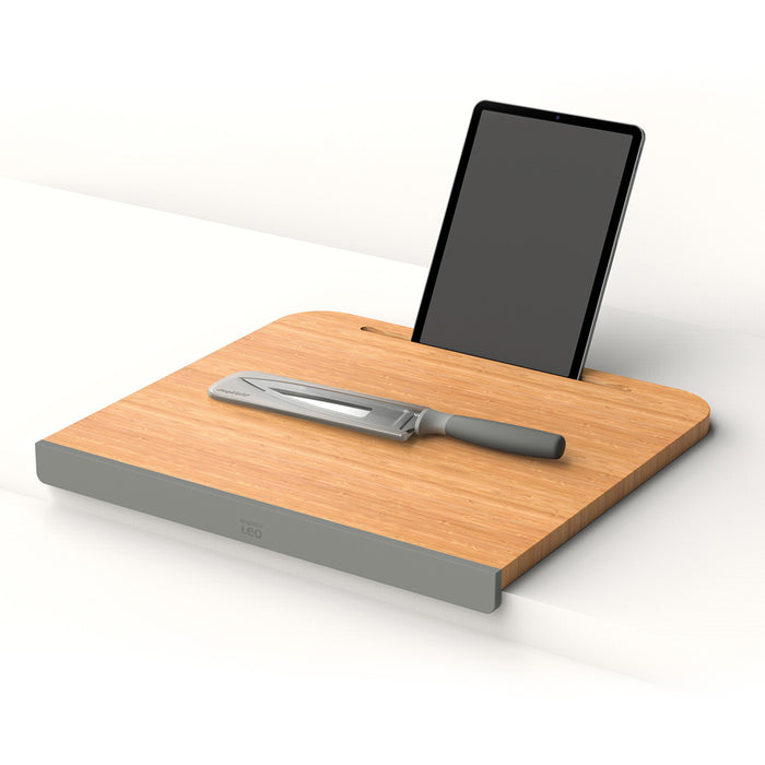 Image 2 of BergHOFF Balance Bamboo Cutting Board with Tablet Stand 17.5", Recycled Material
