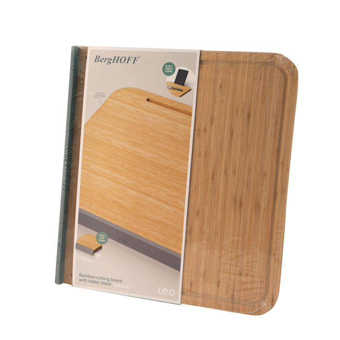 Image 6 of BergHOFF Balance Bamboo Cutting Board with Tablet Stand 17.5", Recycled Material