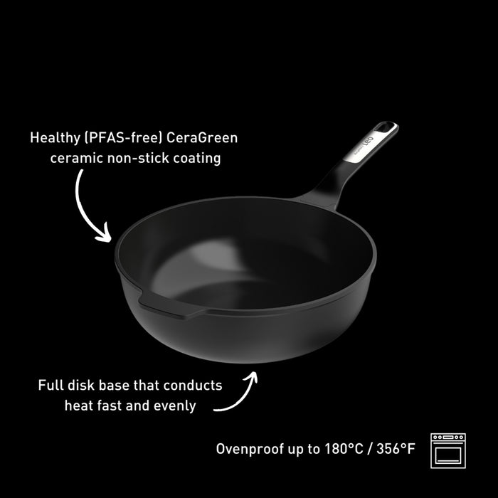 Image 8 of Phantom Nonstick Ceramic 11" Wok Pan, Recycled