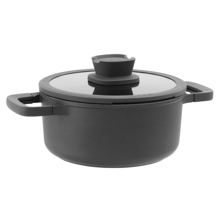 Image 10 of BergHOFF Leo Stone+ Nonstick Ceramic 8" Stock Pot with Lid Recycled, 3qt