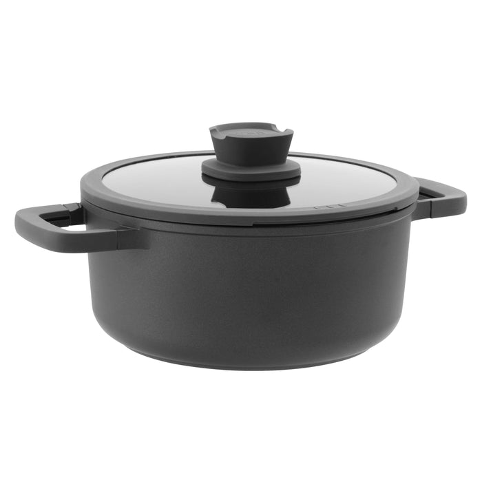 Image 1 of BergHOFF Leo Stone+ Nonstick Ceramic 10" Stock Pot with Lid Recycled, 4.6qt