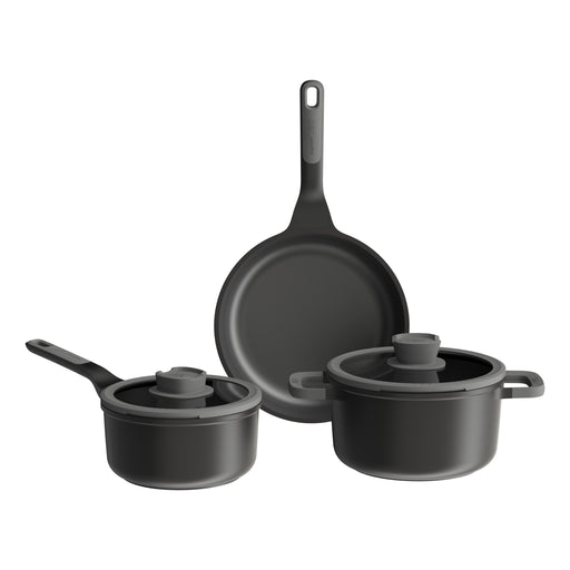 Image 1 of Stone+ 5Pc Nonstick Ceramic Cookware Set, Recycled