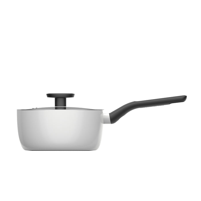 Image 7 of Glints Nonstick Aluminum Saucepan 7", 2qt. With Glass Lid