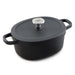 Image 1 of Graphite 5qt. Enameled Cast Iron Oval Stockpot, 10.75"