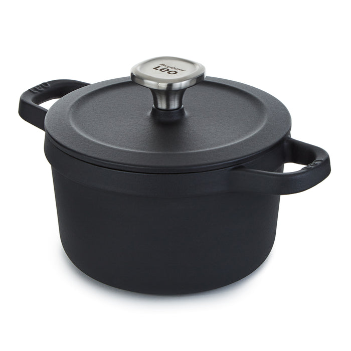 Image 1 of Graphite 3.2qt. Enameled Cast Iron Stockpot, 8"