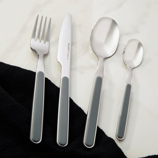 Image 1 of BergHOFF Leo Balance Stainless Steel 24Pc Flatware Set, Dark Grey