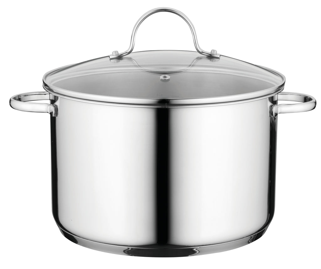  Herogo 12-Quart 18/10 Stainless Steel Stock Pot with Lid, Large  Heavy Duty Soup Pot Compatible with Electric, Gas, Induction and Gas  Cooktops, Dishwasher Safe: Home & Kitchen